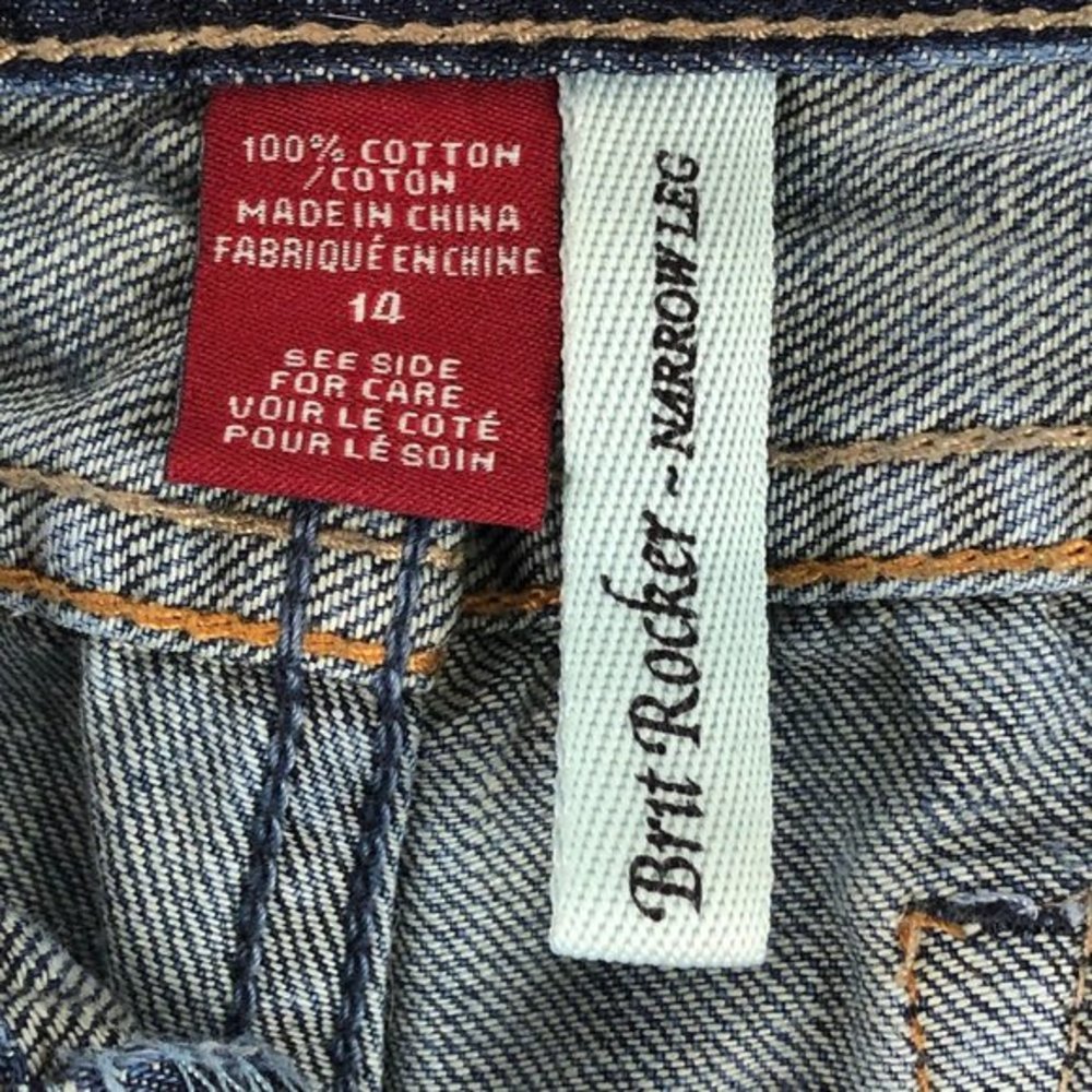 Guess Brit Rocker Boys Narrow Leg jean size 14 - Picture 8 of 10